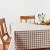 Cotton Gingham Tablecloth Taupe - Threshold™ - image 2 of 3