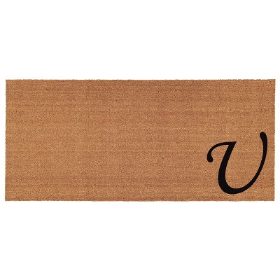 Calloway Mills 153622448U Urban Chic Monogram Doormat 2 ft. x 4 ft. (Letter U)