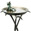 SPI Home Cool Frog Birdbath – 22" H Metal Outdoor Garden Sculpture with Decorative Basin - 3 of 3
