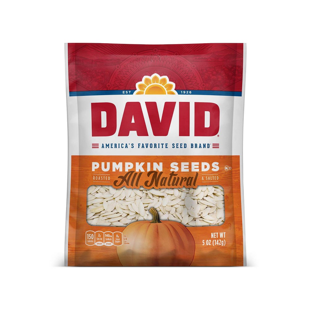 UPC 026200463780 product image for Davids Pumpkin Seeds 5oz, nuts, dried fruit and vegetables | upcitemdb.com