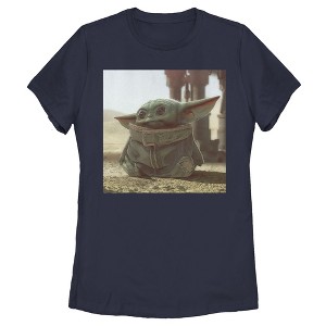 Women's Star Wars The Mandalorian The Child Square Frame T-Shirt - 1 of 4