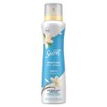 Secret Dry Spray Antiperspirant Deodorant - Vanilla and Argan Oil - 4.1oz
