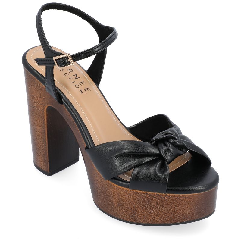 Journee Collection Womens Lorrica Tru Comfort Foam High Heel Open Toe Sandals, 1 of 11