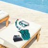 Swimline 4pc Children's Recreational Mask, Snorkel, Fins Swimming Pool and Water Snorkeling Set - Medium - Green - 4 of 4