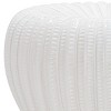 Hour Glass Garden Stool - ACS4518 - Indoor/Outdoor - White - Safavieh - 3 of 3