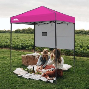 EAGLE PEAK 6'x4'Instant Pop Up Canopy with Adjustable Sun Wall - 1 of 4
