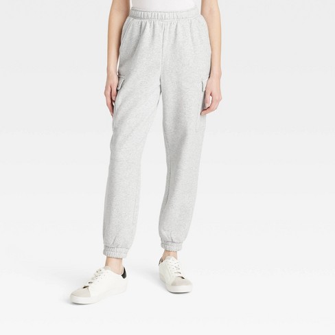 Women's High-rise Sweatpants - Universal Thread™ Heather Gray Xl