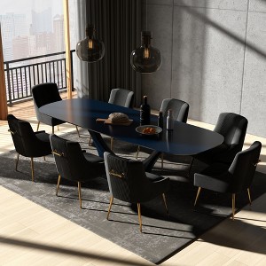 SEYNAR Modern Glam Velvet Dining Chair Set of 8 for Dining Room, Tufted Vanity Chair for  Living Room - 1 of 4