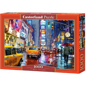 1000 Piece Jigsaw Puzzle, Times Square, NY, New York, New York City Art, USA, yellow cab, Adult Puzzle, Castorland C-103911-2 - 1 of 4
