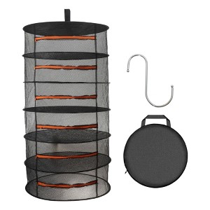 Unique Bargains Mesh Hanging Herb Drying Rack Foldable for Vegetable Plant - 1 of 4