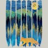 Men's Design By Humans Fox Forest Night By Maryedenoa T-Shirt - 2 of 3