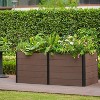 Wood Look Elevated Garden Bed for Patio,Deep Root Planter Box with Durable Composite Material - 4 of 4