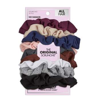 scünci No Damage Interlock Twister Scrunchies - Assorted Colors - All Hair - 10pk