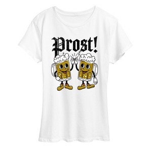 Women's - Instant Message - Oktoberfest Prost Beers Short Sleeve Graphic T-Shirt - 1 of 4