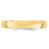 Black Bow Jewelry 4mm 14K White or Yellow Gold Knife Edge Comfort Fit Band - 3 of 4
