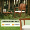 VINGLI Patio Rocking Chair with Cushion, Wood Rocking Bench with Comfortable Backrest, Heavy Duty 450 LBS Rocking Chair - 4 of 4