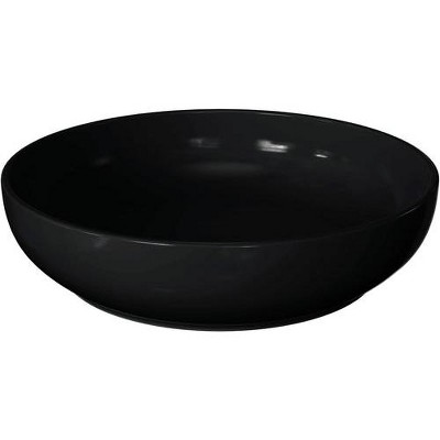 Set of 4 Black Ceramic 40 oz Pasta and Salad Bowls