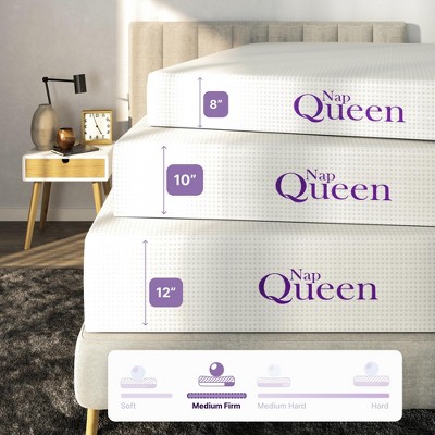 NapQueen 12" Twin XL Charcoal Memory Foam Mattress