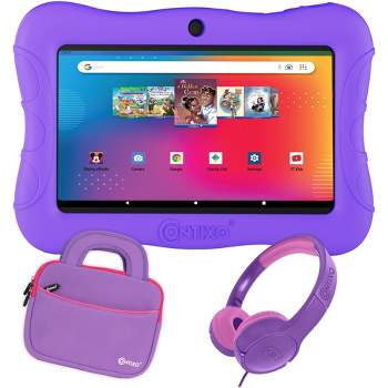Contixo V9 Kids Tablet with Disney eBooks Bundle Pack, 7-inch HD, Ages 3-7, Dual Camera, 16GB,Wi-Fi, Parental Control, Headphones, Tote Bag