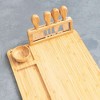 Cutting Board/Cheese Knife Set Bamboo - 3 of 4