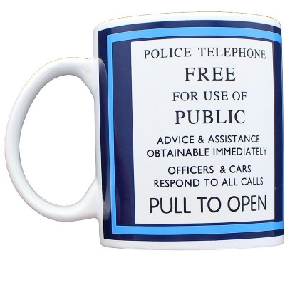 Seven20 Doctor Who Tardis Police Telephone Ceramic Coffee Mug