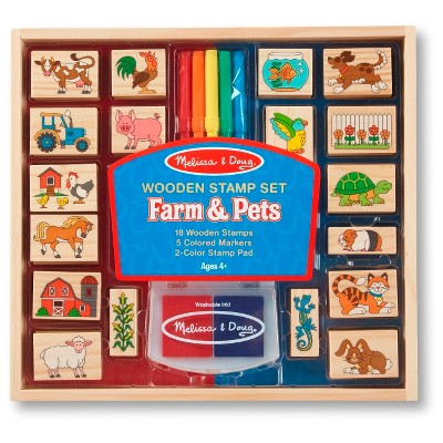 melissa and doug farm stamp set