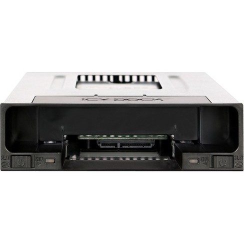 Icy Dock Flexidock Mb795sp B Drive Enclosure For 5 25 Serial Ata 600 6gb S Sas Serial Ata 600 Host Interface Internal Black 2 X Hdd Supported Target