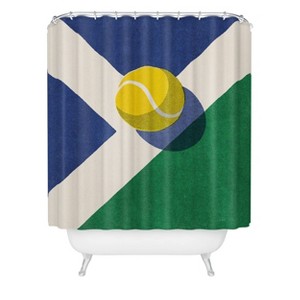 Deny Designs Daniel Coulmann Balls Tennis Hard Court Shower Curtain - 1 of 3