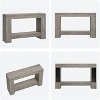 47" Farmhouse Console Table with 2 Tiers and Storage – Large Wooden Sofa Table for Entryway, Hallway and Living Room - 3 of 4