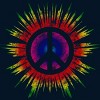 Men's Design By Humans Tie Dye Peace Sign By Mel00 T-Shirt - 2 of 4
