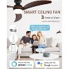 Sofucor 52" Smart Ceiling Fan, Indoor/Outdoor Ceiling Fans with Lights and Remote, Compatible with Alexa/Google/App - 2 of 4