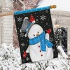 Briarwood Lane Jolly Winter Snowman House Flag Primitive Let It S - 4 of 4