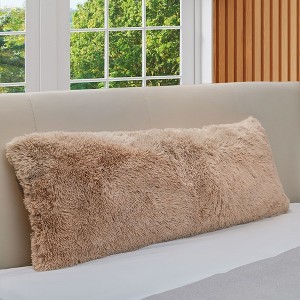 Cheer Collection Long Shaggy Hair Body Pillow (20" x 54") - 1 of 4