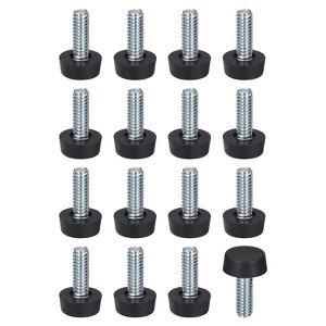 Unique Bargains Adjustable Screw in Furniture Feets 1/4"-20 UNC Thread - 1 of 4