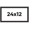 PosterPalooza | Panoramic Antique Red Picture Frame - UV Acrylic, Foam Board Backing, Hanging Hardware - 2 of 4