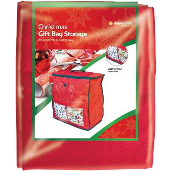 Northlight 19.5" Red Christmas Gift Bag Storage