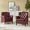 Dermot traditional genuine leather chair Set of 2| HULALA HOME - 2 of 4