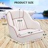 Pontoon Captain Bucket Seat with Thickened Sponge Padding Fishing Chair for Boats Sightseeing Speedboat Canoe - 3 of 4