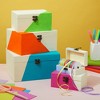 Juvale 5 Pack Unfinished Wooden Boxes with Hinged Lids Arts and Crafts, Wood Storage Boxes to Paint (Natural, 5 Assorted Sizes) - 4 of 4