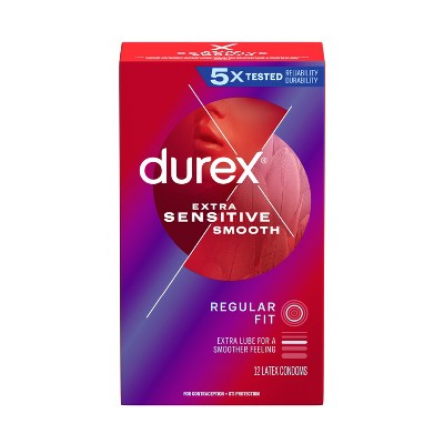 Durex Extra Sensitive Smooth Condoms - 12ct