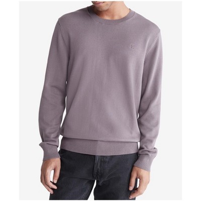 Calvin Klein Mens Monogram Logo Pullover Sweater