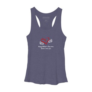 Women's Design By Humans Happy Mother's Day Miss You Mom By graceandfinn Racerback Tank Top - 1 of 2