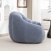 Bean Bag Chair with Filler, Tufted Soft Stuffed Filling, Fluffy Lazy Sofa, Comfy with Memory Foam for Dorm, Apartment, Living Room - 3 of 4