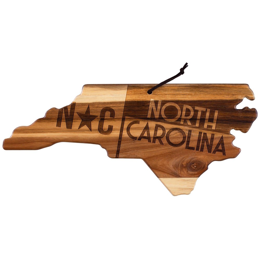 Photos - Chopping Board / Coaster Rock & Branch Origins North Carolina Cutting Board Brown: Acacia, Lightweight, Hand Wash, 18"x8"