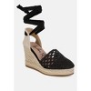 Sea Breeze Woven Lace-Up Espadrille Wedges Women - 2 of 4