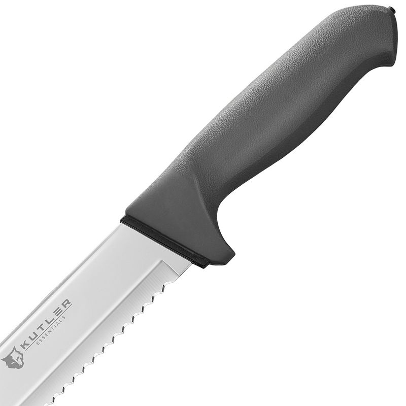 KUTLER Professional Stainless Steel Bread Knife and Cake Slicer with Ultra-Sharp Serrated Blade, 5 of 8