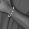 Black Bow Jewelry 14k White Gold 5mm Fancy Anchor Link Chain Bracelet - 4 of 4