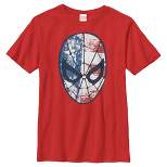 Boy's Marvel 4th of July Spider-Man American Flag Mask T-Shirt