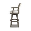 NicBex Dining Chairs Bar Stool Swivel Bar Height Chairs with Armrests, for Dining Room, Home Bar, - 3 of 4