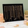 Genie Crafts Genie Crafts 2-Pack Jewelry Display for Selling - Velvet Necklace Holder Stand, Organizer for Retail (17 Hooks, Black) - 2 of 4
